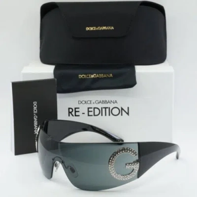 Pre-owned Dolce & Gabbana Dg2298b 05/87 Black/dark Grey 40-140-120 Sunglasses In Gray