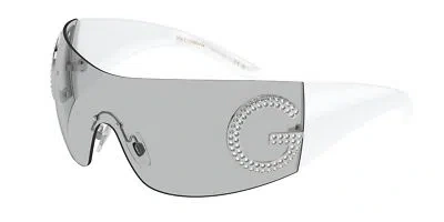 Pre-owned Dolce & Gabbana Dg2298b 06 87 Light Grey Light Grey 40 Mm Women's Sunglasses In Gray