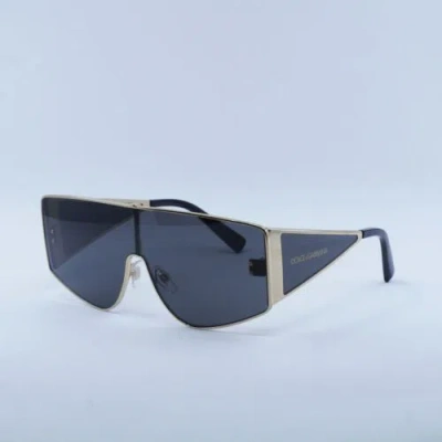 Pre-owned Dolce & Gabbana Dg2305 02/87 Gold/dark Grey 44-144-145 Sunglasses In Gray