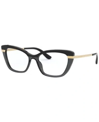 Dolce & Gabbana Dg3325 Women's Cat Eye Eyeglasses In Black