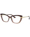 Dolce & Gabbana Dg3325 Women's Cat Eye Eyeglasses In Top Havana