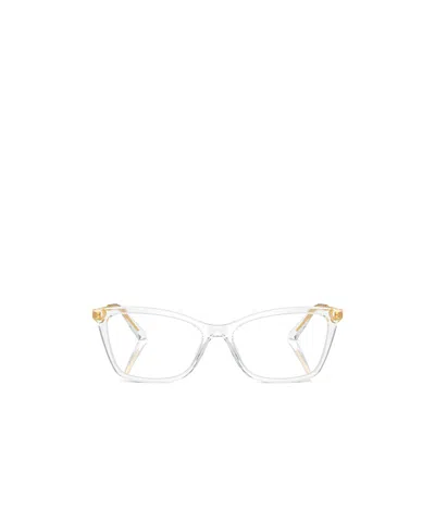 Dolce & Gabbana Dg3347 Square-frame Glasses In White