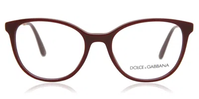 Dolce & Gabbana Dg3363 Women's Glasses, Burgundy, Size 52