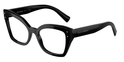 Dolce & Gabbana Dg3386 Women's Glasses, Black, Size 53