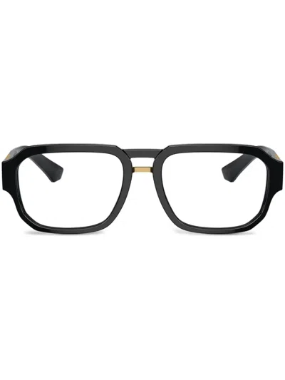 Dolce & Gabbana Dg3389 Pilot-frame Glasses In Black