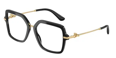Dolce & Gabbana Dg3396 501 Women's Glasses Black Size 55 - Free Lenses - Blue Light Block Available In Brown