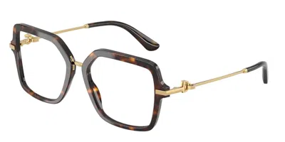 Dolce & Gabbana Dg3396 Women's Glasses, Tortoiseshell, Size 53 In Brown