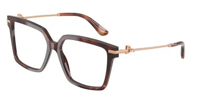 Dolce & Gabbana Dg3397 Women's Glasses, Tortoiseshell, Size 56 In Brown