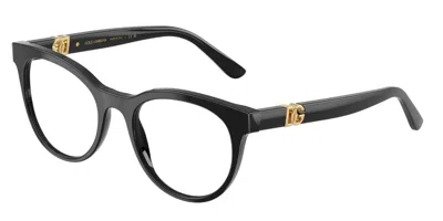 Dolce & Gabbana Dg3399 Women's Glasses, Black, Size 52