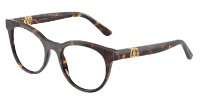 Dolce & Gabbana Dg3399 Women's Glasses, Tortoiseshell, Size 52