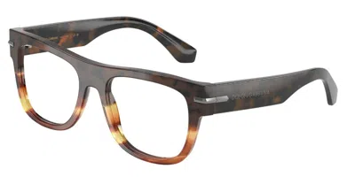Dolce & Gabbana Dg3407 3438 Men's Glasses Tortoiseshell Size 54 - Free Lenses - Blue Light Block Available In Brown