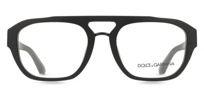 Dolce & Gabbana Dg3415 2525 Men's Glasses Black Size 55 - Free Lenses - Blue Light Block Available In Gold