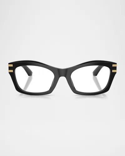 Dolce & Gabbana Dg3418 Butterfly Acetate Eyeglasses In Black