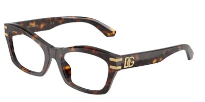 Dolce & Gabbana Dg3420 Women's Glasses, Tortoiseshell, Size 54 In Brown