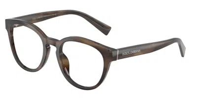 Dolce & Gabbana Dg3421 3200 Men's Glasses Brown Size 50 - Free Lenses - Blue Light Block Available