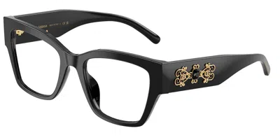 Dolce & Gabbana Dg3435b 501 Women's Glasses Black Size 53 - Free Lenses - Blue Light Block Available