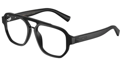 Dolce & Gabbana Dg3447 2525 Men's Glasses Black Size 56 - Free Lenses - Blue Light Block Available