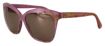 Dolce & Gabbana Dg4251 Pink Gold Full Rim Rectangle Frame Shades