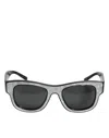 Dolce & Gabbana Dg4379f Pearl White Acetate Frame Shades Sunglasses In Gray