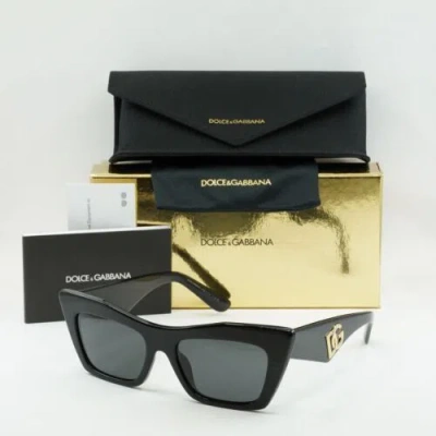 Pre-owned Dolce & Gabbana Dg4435 501/87 Black/dark Gray 53-18-145 Sunglasses