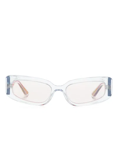 Dolce & Gabbana Dg4445 Rectangle-frame Sunglasses In White