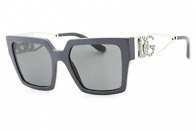 Pre-owned Dolce & Gabbana Dg4446b 309087 Sunglasses Grey Frame Dark Grey Lenses 53mm In Gray