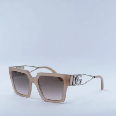 Pre-owned Dolce & Gabbana Dg4446b 343611 Opal Rose/pink Gradient Grey 53-19-145 Sun...