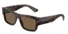 Dolce & Gabbana Sharped Rectangle-frame Sunglasses In Brown