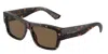Dolce & Gabbana Sharped Rectangle-frame Sunglasses In Brown