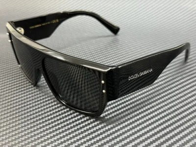 Pre-owned Dolce & Gabbana Dg4459 501 87 Black Grey Women's 56 Mm Sunglasses In Gray