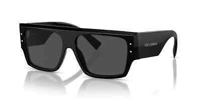 Pre-owned Dolce & Gabbana Dg4459-50187-56 Black Sunglasses In Gray