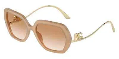 Pre-owned Dolce & Gabbana Dg4468b-34373b-58 Dgb-b-beige Sunglasses In Brown