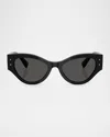 Dolce & Gabbana Dg4480f Lace Butterfly Sunglasses In Black