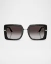 Dolce & Gabbana Dg4491 Square Acetate Sunglasses In Grey Gradient