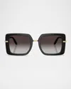Dolce & Gabbana Dg4491 Square Acetate Sunglasses In Grey Gradient