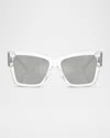 Dolce & Gabbana Dg4493 Square Acetate Sunglasses In Crystal