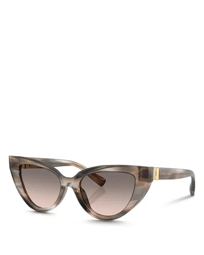 DOLCE & GABBANA DG4497 CAT EYE SUNGLASSES, 52MM