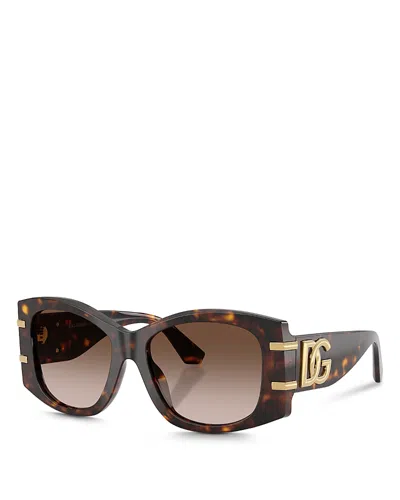 Dolce & Gabbana Dg4501 Butterfly Sunglasses, 54mm In Brown