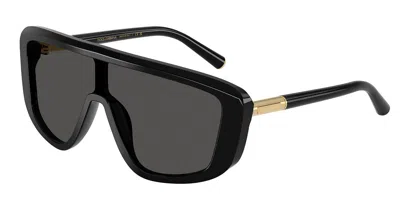 Dolce & Gabbana Dg4520 501/87 Occhiali Da Sole Neri Per Uomo In Metallic