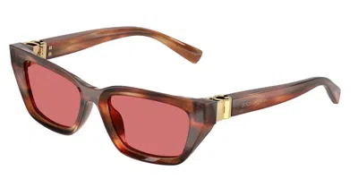 Dolce & Gabbana Dg4532 322175 Women's Sunglasses Brown Size 53 In Gray