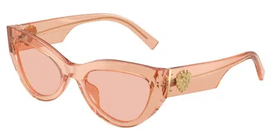 Dolce & Gabbana Dg4536 322684 Women's Sunglasses Clear Size 55 In Pink