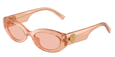 Dolce & Gabbana Dg4537 322684 Women's Sunglasses Clear Size 53 In Pink