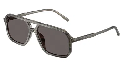 Dolce & Gabbana Dg4541 347987 Men's Sunglasses Grey Size 59 In Green