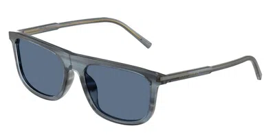 Dolce & Gabbana Dg4542 348280 Men's Sunglasses Blue Size 56 In Brown