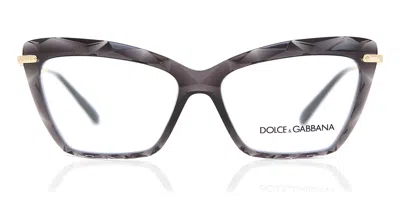 Dolce & Gabbana Dg5025 Faced Stones Women's Glasses, Grey, Size 53 In Gray