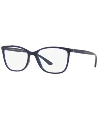 Dolce & Gabbana Dg5026 Women's Rectangle Eyeglasses In Blue