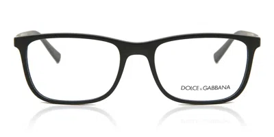 Dolce & Gabbana Dg5027 Men's Glasses, Black, Size 55