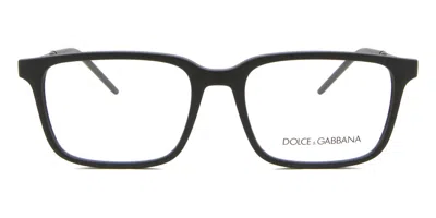 Dolce & Gabbana Dg5099 Men's Glasses, Black, Size 55