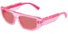 Dolce & Gabbana Dg6203 314875 Occhiali Da Sole Rosa Per Uomo In Pink