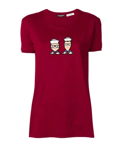 Dolce & Gabbana Dgfamily T-shirt In Red